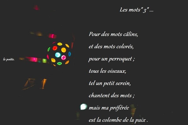 Les mots "3 "...